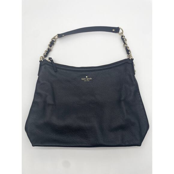 kate spade Handbags - Kate Spade Cobble Hill Serena Pebbled Shoulder Bag Black Medium Chain Studded